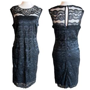 Scarlett Woman Black Sleeveless Cocktail Bodycon Beaded Dress